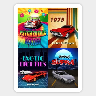 Classic Cars - Decade Series Sticker